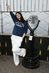 Alexandra Daddario Lights the Empire State Building in New York City 05-08-2024