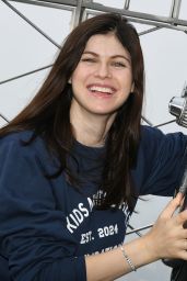 Alexandra Daddario Lights the Empire State Building in New York City 05-08-2024