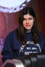 Alexandra Daddario Lights the Empire State Building in New York City 05-08-2024