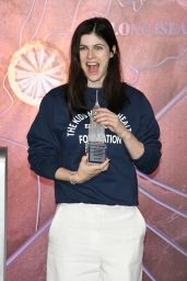 Alexandra Daddario Lights the Empire State Building in New York City 05-08-2024