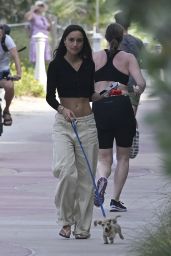 Alexandra Saint Mleux and Charles Leclerc Walking Along the Beach in Miami 04-29-2024