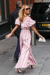 Amanda Holden Stuns in Striped Ensemble at Heart Breakfast in London 05-14-2024