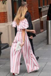 Amanda Holden Stuns in Striped Ensemble at Heart Breakfast in London 05-14-2024