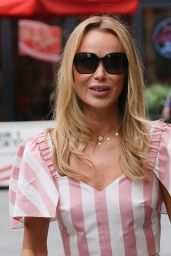 Amanda Holden Stuns in Striped Ensemble at Heart Breakfast in London 05-14-2024