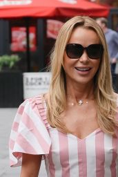 Amanda Holden Stuns in Striped Ensemble at Heart Breakfast in London 05-14-2024