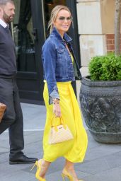 Amanda Holden Stuns in Yellow Satin Ensemble in London 05-09-2024