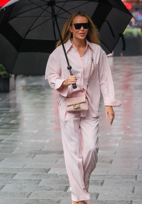 Amanda Holden Wearing Pink co Ords in London 05-22-2024