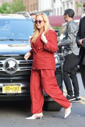 Amy Schumer in a Red Pantsuit- Arrives at the "IF" Premiere in NYC 05-13-2024