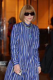 Anna Wintour Leaving the Ralph Lauren Fashion Show in New York City 04-29-2024