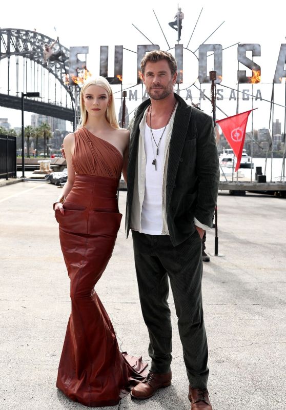 Anya Taylor-Joy and Chris Hemsworth at the Media Call for "Furiosa: A Mad Max Saga" in Sydney 05-01-2024