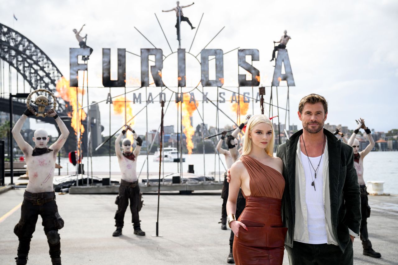 Anya Taylor-Joy and Chris Hemsworth at the Media Call for 