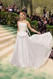 Ariana Grande Shines in Iridescent Ensemble at the 2024 Met Gala