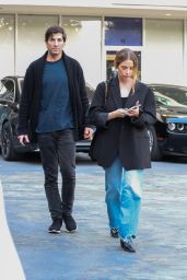 Ashley Benson and Brandon Davis at the Renowned Sushi Park in West Hollywood 05-01-2024
