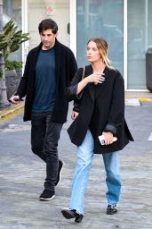 Ashley Benson and Brandon Davis at the Renowned Sushi Park in West Hollywood 05-01-2024