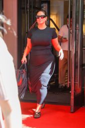 Ashley Graham Leaving the Mark Hotel in New York 05-07-2024