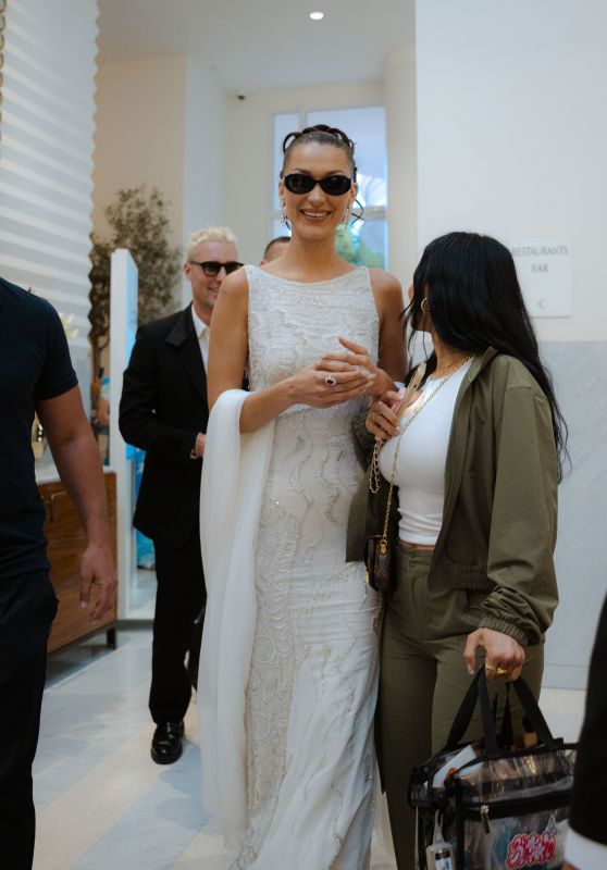Bella Hadid at the Hotel Martinez in Cannes 05-23-2024