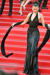 Bella Hadid Shines in Atelier Versace at "Beating Hearts" Premiere at Cannes Film Festival 05-23-2024