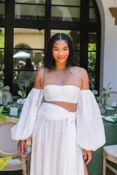 Chanel Iman at a High Tea Luncheon With Lipton Green Tea in Los Angeles 05-30-2024
