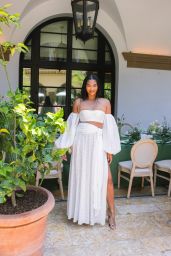 Chanel Iman at a High Tea Luncheon With Lipton Green Tea in Los Angeles 05-30-2024