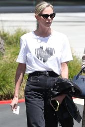 Charlize Theron Exits the Netflix Building in Los Angeles 05-08-2024