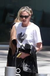 Charlize Theron Exits the Netflix Building in Los Angeles 05-08-2024