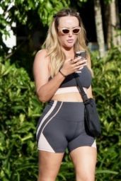 Charlotte Crosby in sporty Attire on the Esplanade in Cairns, Queensland 05-01-2024