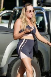 Charlotte Crosby in sporty Attire on the Esplanade in Cairns, Queensland 05-01-2024