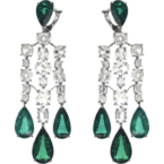 Chopard Haute Joaillerie Emerald Drop Earrings