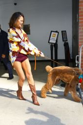 Chrissy Teigen and John Legend Showcase Stylish Looks While Promoting New Dog Food Brand in NYC