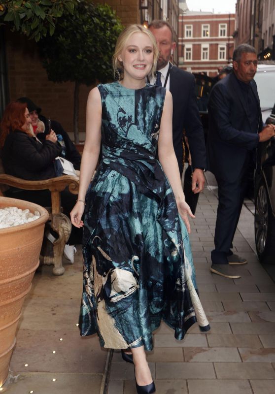 Dakota Fanning Arriving at "The Watchers" Special Preview Screening in London
