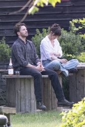 Dakota Johnson and Chris Evans Filming on the Set of "The Materialists" in New York 05-22-2024