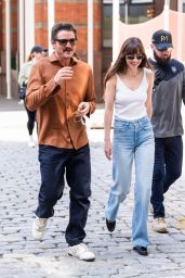 Dakota Johnson at "Materialists" Set in New York 05-08-2024