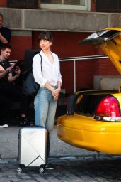 Dakota Johnson at "Materialists" Set in New York 05-08-2024