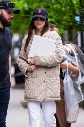 Dakota Johnson Filming "Materialists" in Tribeca 05-09-2024