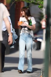 Dakota Johnson Taking a Break From Filming "Materialists" in Tribeca 05-08-2024