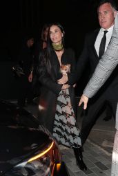 Demi Moore Arriving for the Gucci Cruise 2025 Fashion Show in London 05-13-2024