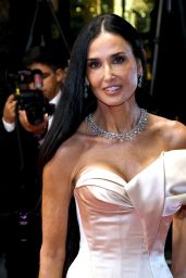 Demi Moore at “The Substance” Red Carpet at Cannes Film Festival 05-19-2024