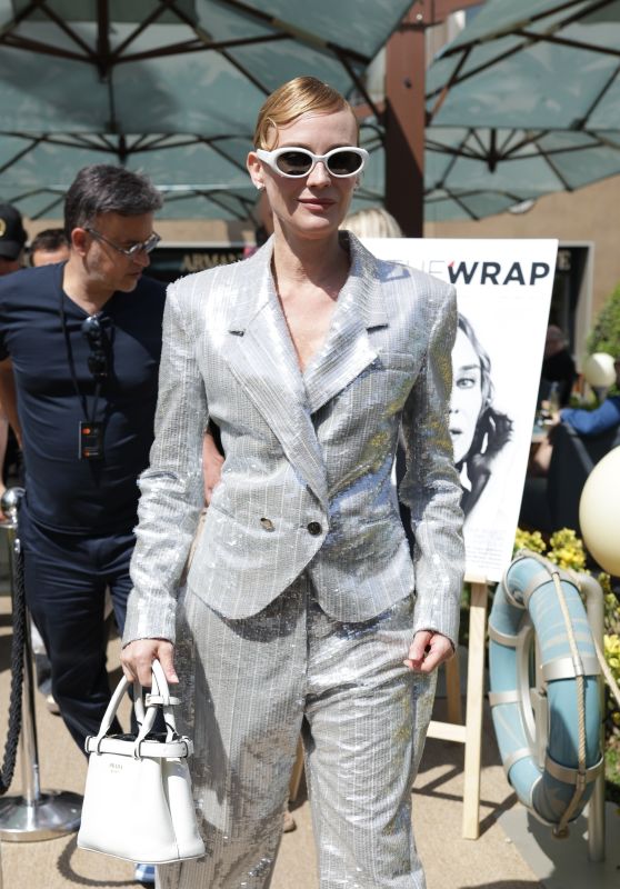 Diane Kruger at the Armani Restaurant on the Croisette in Cannes 05-19-2024