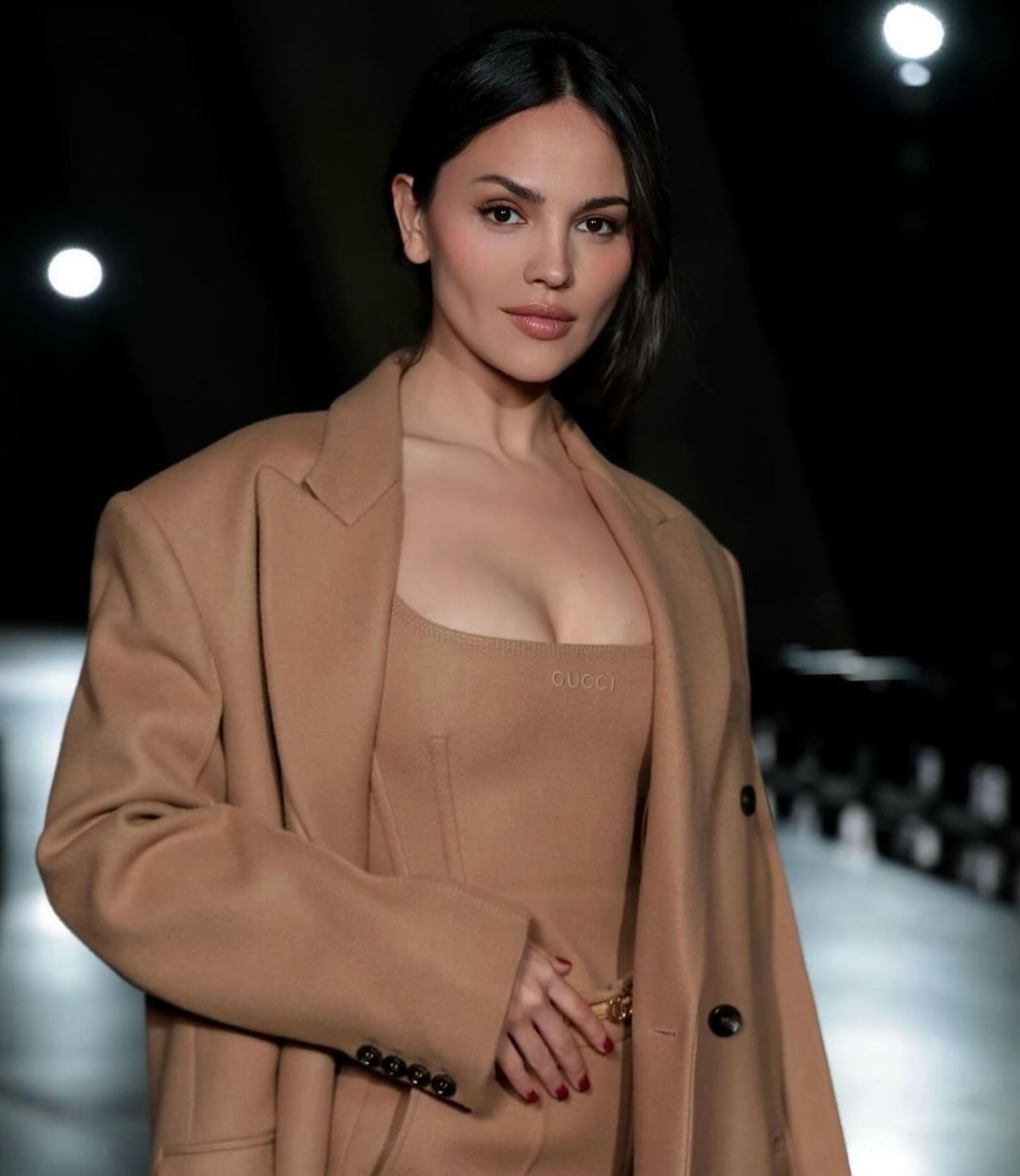 Eiza Gonzalez at Gucci Cruise 2025 Fashion Show in London 05132024