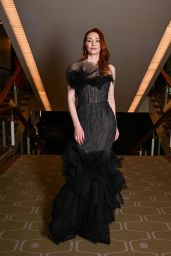 Eleanor Tomlinson Stuns in a $4,000 Black Marchesa Dress at the BAFTA TV Awards 2024