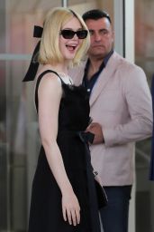 Elle Fanning - Leaving The Hotel Martinez in Cannes 05-24-2024