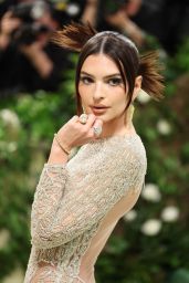 Emily Ratajkowski Stuns in Sheer Versace Gown at 2024 Met Gala