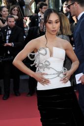 Eva Gutowski at “Emilia Perez” Red Carpet at Cannes Film Festival 05-18-2024