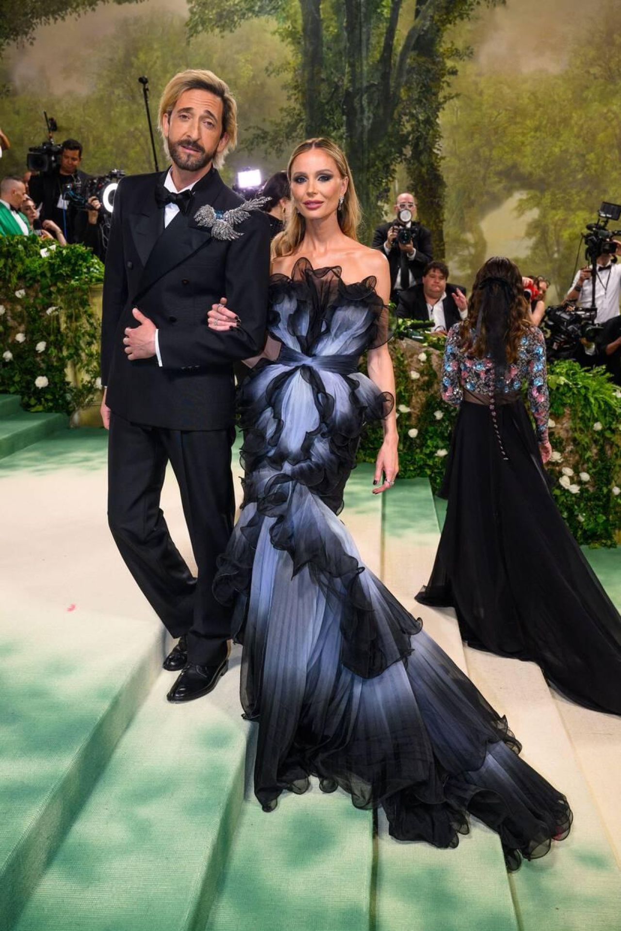 Georgina Chapman and Adrien Brody at Met Gala 2024 • CelebMafia