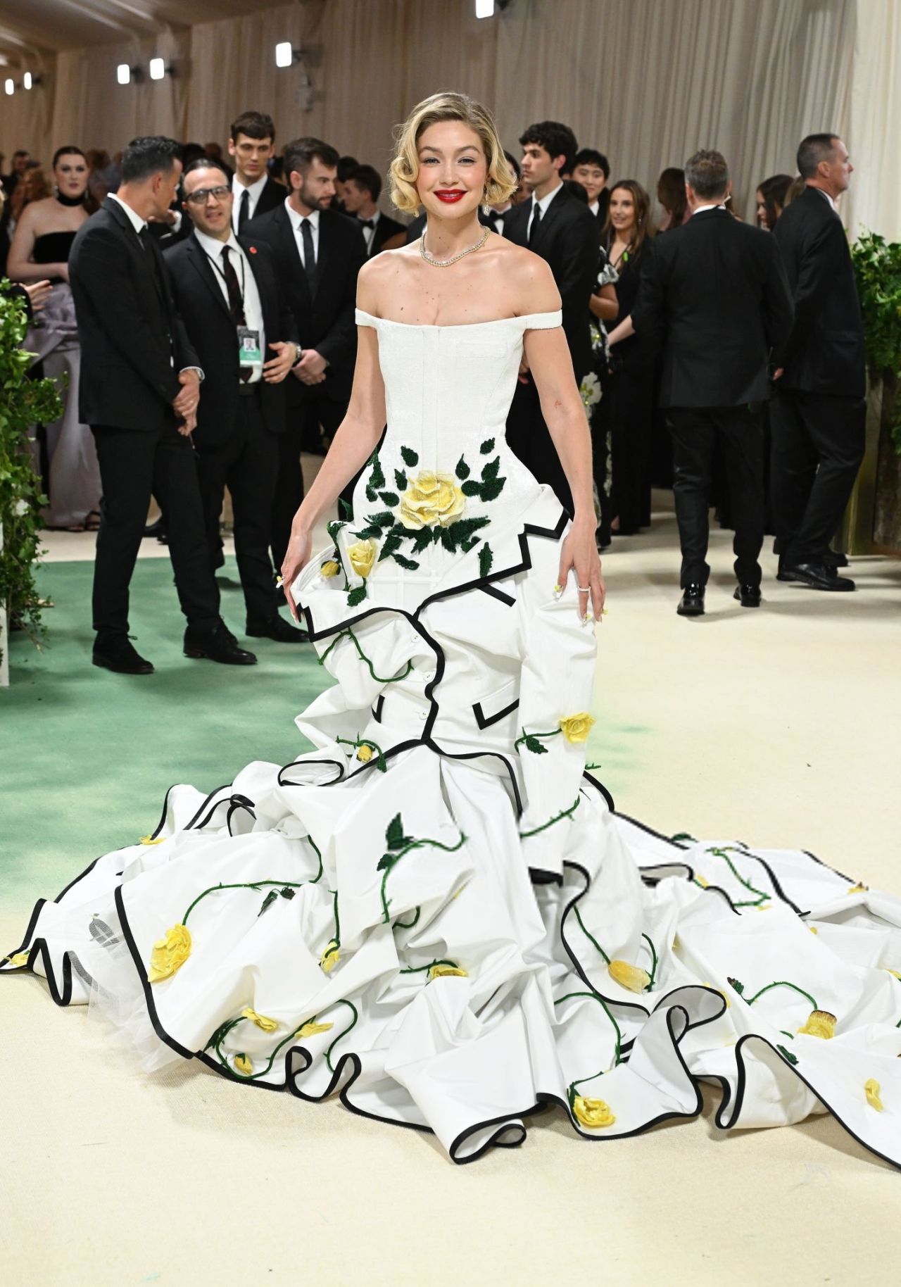 Gigi Hadid in Floral Gown at 2024 Met Gala • CelebMafia