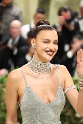 Irina Shayk Stuns in Swarovski Crystal-Encrusted Gown at 2024 Met Gala