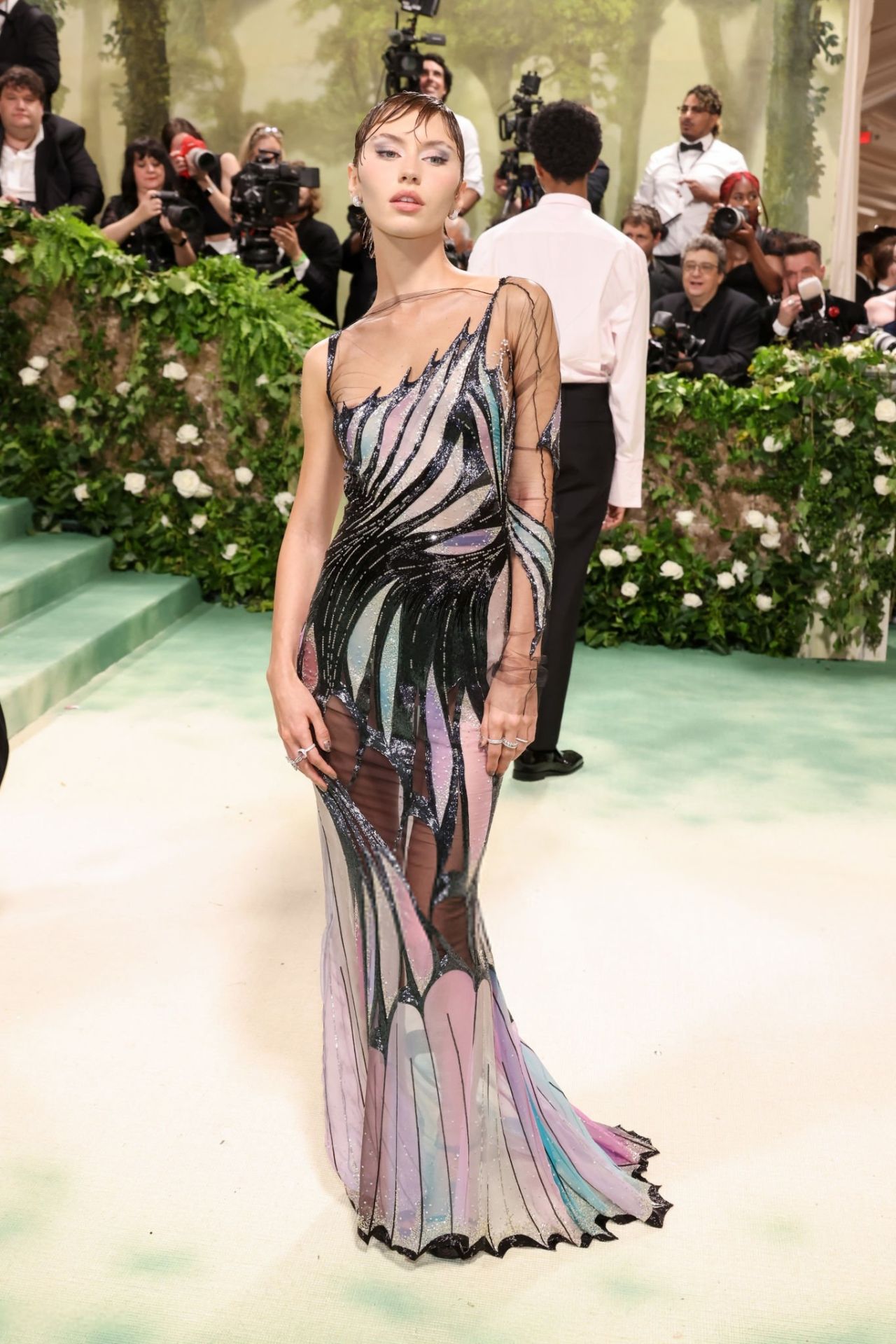 Iris Law Stuns in Vintage Versace at the 2024 Met Gala • CelebMafia