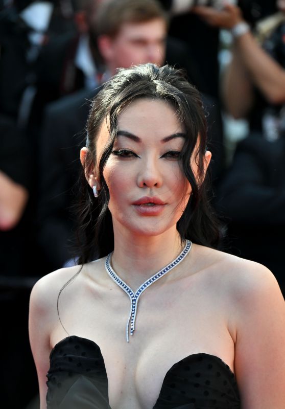 Jessica Wang at “Emilia Perez” Red Carpet at Cannes Film Festival 05-18-2024