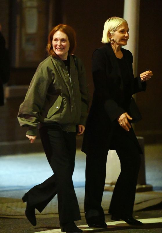 Julianne Moore and Ellen Barkin at I Sodi in New York 05-13-2024