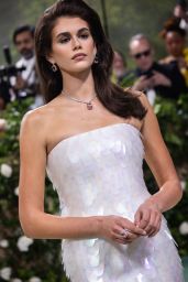 Kaia Gerber Stuns in Elegant Prada Gown at 2024 MET Gala